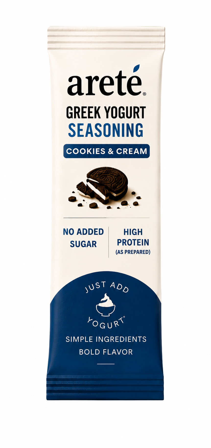 areté Cookies & Cream — Greek Yogurt Seasoning