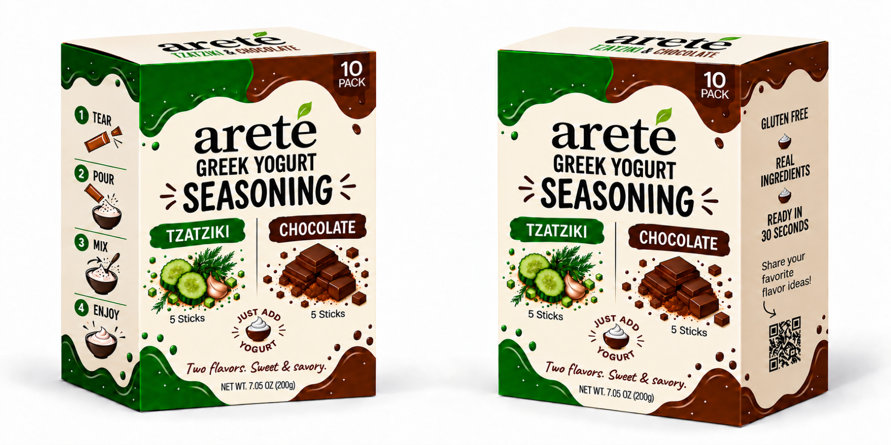 The areté Variety Box, front and side