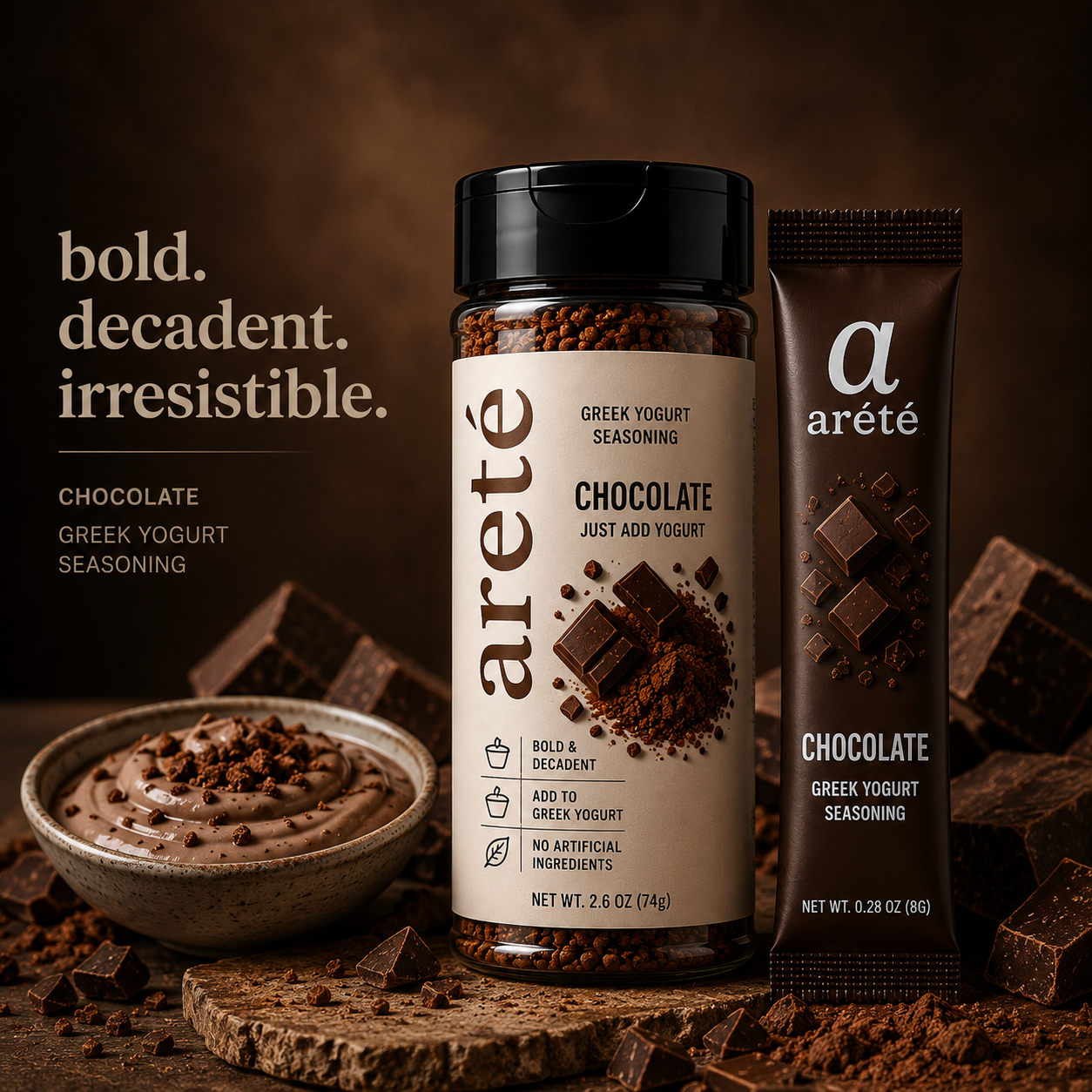areté Chocolate — Greek Yogurt Seasoning
